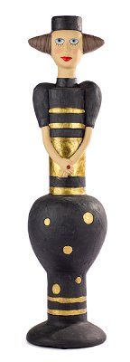Portacandela Lady oro