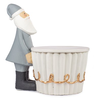 Cake plate with santa