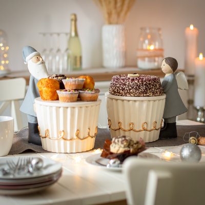 Assiette à gâteau avec  l´ange