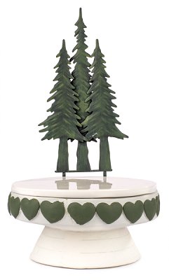 Assiette à gâteau arbres