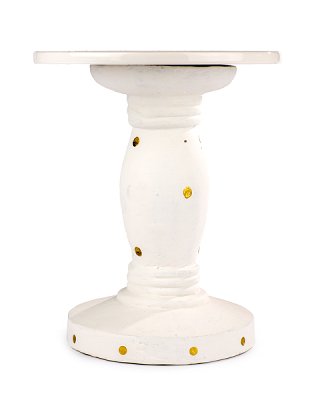 Assiette à gâteau avec points dorré