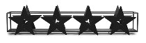 Kerzenhalter mit Sternen schwarz 100x22 cm VE 2