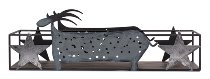 Kerzenhalter mit Rentier silber 50x15 cm VE 2