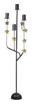 candle holder with golden stars 125 cm 2 pcs.