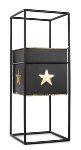 flower pot with golden stars 16x41 cm 2 pcs.