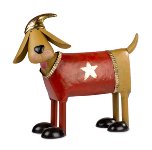 Hund roter Pullover