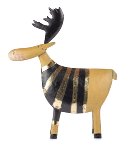 Rentier schwarz goldener Pullover