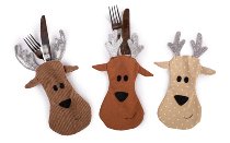 reindeer cuterly bag 3 ass. 14x22 cm 24 pcs.