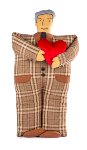 Coussin gentleman marron 30x62 cm 2 pcs.
