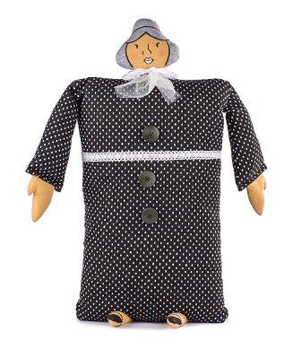 Kissen Lady mit Halstuch