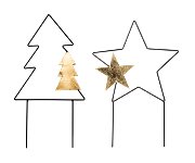 Albero/Stella da piantare 2 ass.