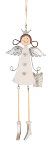 angel ornament with gift box 32 cm 8 pcs.