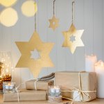 star ornament 10 cm 24 pcs.
