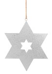 Étoile ornement argent