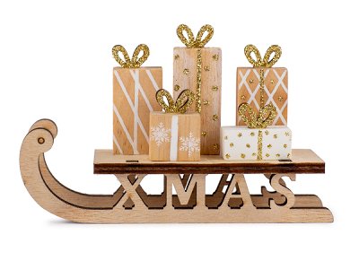 Schlitten mit Geschenken