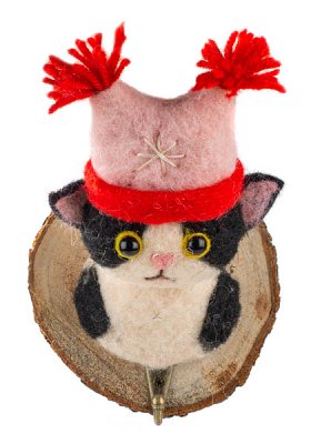 Gancio gatto con cappuccio