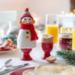 eggwarmer snowman with scarf 11 cm 12 pcs