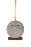 owl ornament 5 cm 24 pcs.