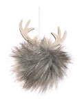 deer head grey 13 cm 12 pcs.
