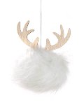 deer head white 11 cm 12 pcs.