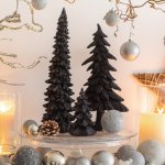 tree black 34 cm 4 pcs.