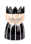 Vase König schwarz 20 cm VE 4