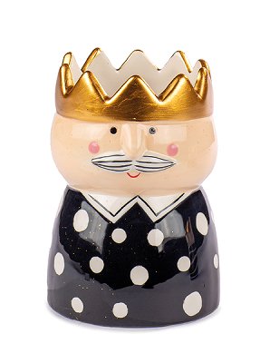 Vase König schwarz