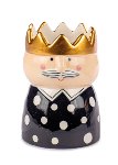 Vase König schwarz 15 cm VE 4