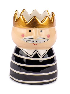 Vase König schwarz
