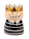 Vase König schwarz 10 cm VE 6