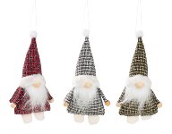 santa hanger 3 ass. 15 cm 24 pcs.