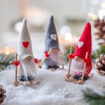 Nikolaus auf Ski 3 sort.