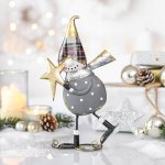Snowman on ski 4 pc