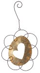 Hanger flower with heart 4 pc