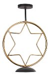 Bougeoir étoile doré 4 pc
