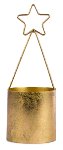 Gefäß mit Stern gold VE 6 27 cm