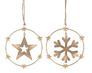 Etoile/flocon de neige suspendu ass par 2