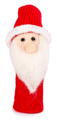 Marionnette à doigt Santa, UE 12 pcs, 10 cm