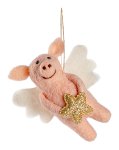 Hanger pig with star 12 pc, 14cm