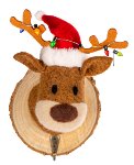 Coat hook deer 14 cm 6 pcs.
