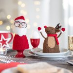 Eggwarmer santa with glasses