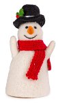 Eggwarmer snowman. 12 cm 12 pcs.