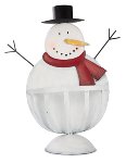 Schneemann mit Korb