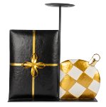Kerzenhalter Geschenk+Kugel