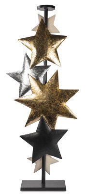 Bougeoir avec étoiles