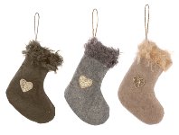 Socke mit Herz 3 sort.