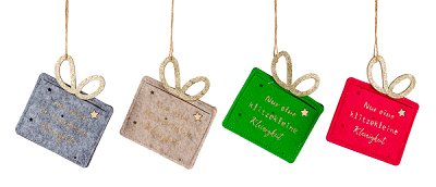 Pochette suspendu, ass. par 4