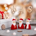 Kartenhalter Santa 3 sort.