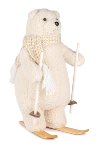 Eisbär auf Ski