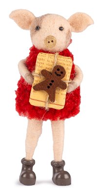 Schwein mit Geschenk